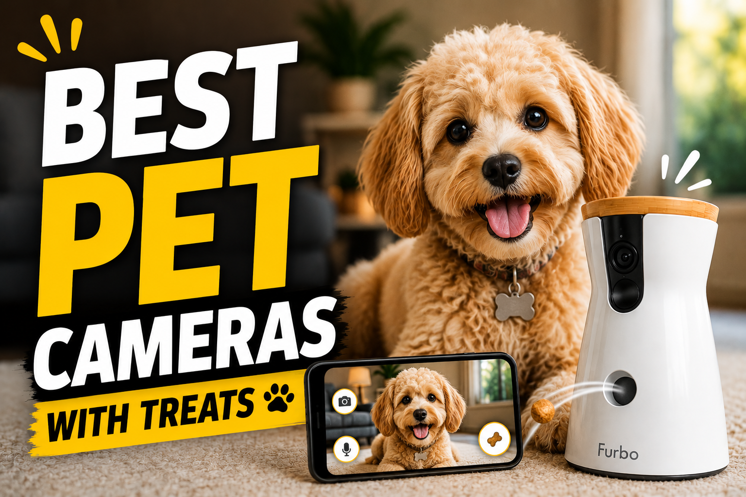 Best Pet Cameras for Dogs with Treat Dispensers