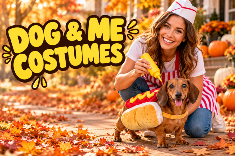 Matching Halloween Costumes for Dog and Owner